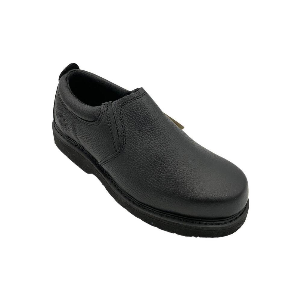Work America Men's Work Slip-On Work Loafer Black - Extra Wide